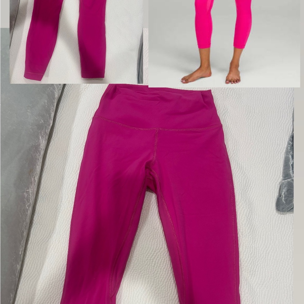 Lululemon sonic pink leggings size 6